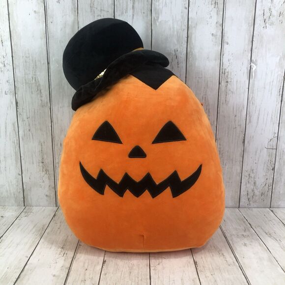 Squishmallows Riba Pumpkin Jack O Lantern With Hat Halloween Soft Plush 20” - Picture 1 of 7